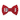 Evergreen Red Bow Tie